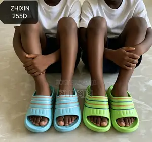 ZHIXIN 255D 255C Kids Striped EVA Slide Slippers Two Size Ranges