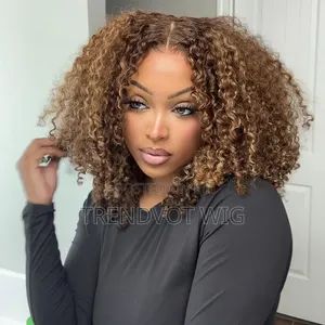 Kinky Curly Highlight 13x4 Lace Frontal Wig