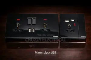 Mirror Black Switches and Sockets