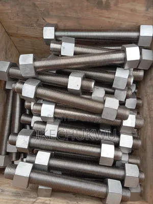 1 3/8 X 300 (12") Stainless Steel Bolt and Nut