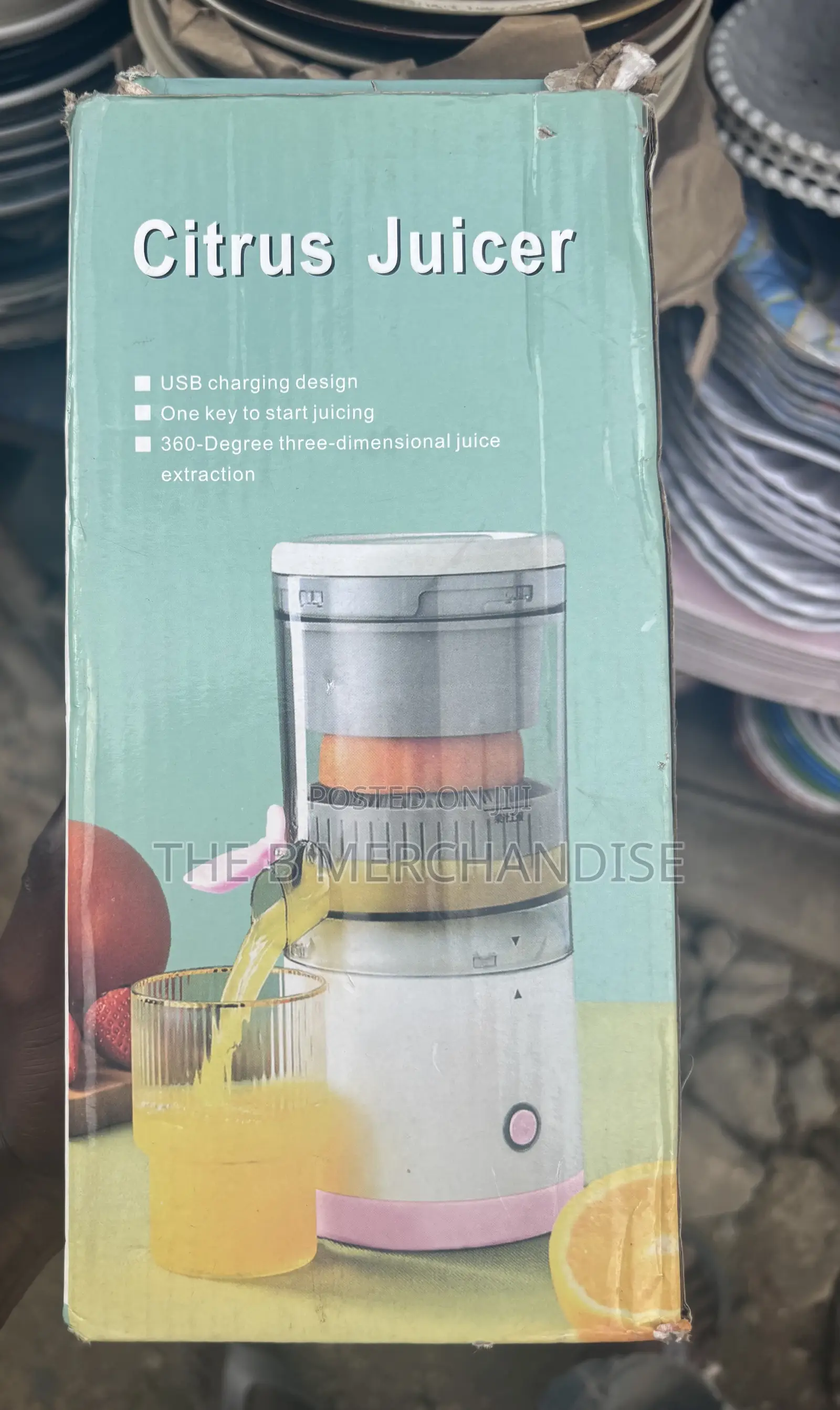 Portable Rechargeable Electric Citrus Juicer