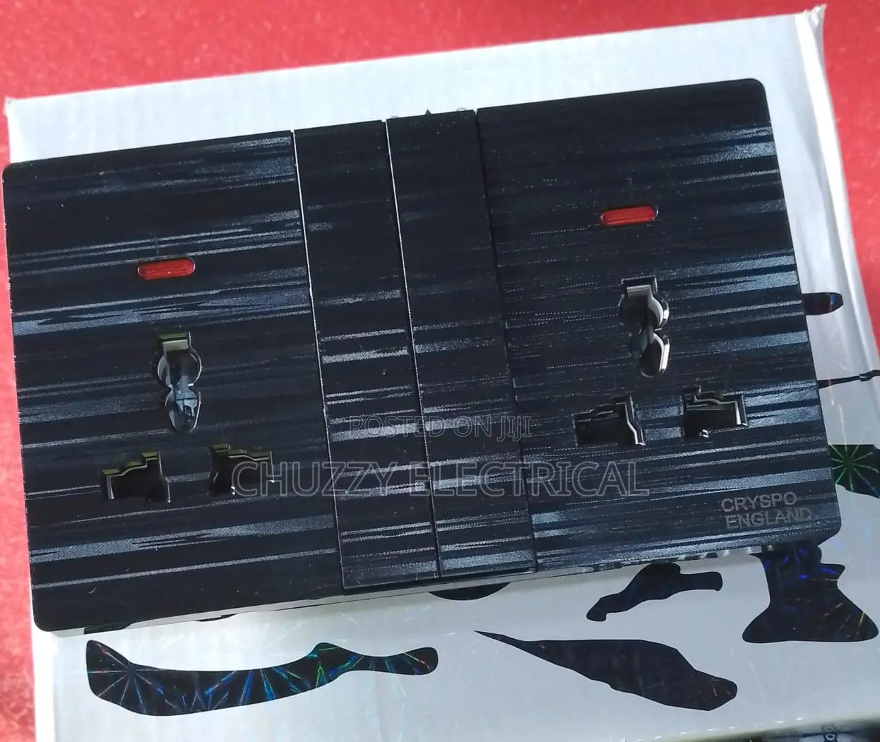 Black Stripe Series Switches and Socket