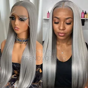 Grey Vietnamese Bone Straight Wig 180g Available Now