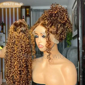 5x5 HD Lace Front Pixie Curly Human Hair Wig