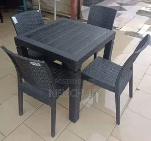 Plastic Malibu Table and Chair Set