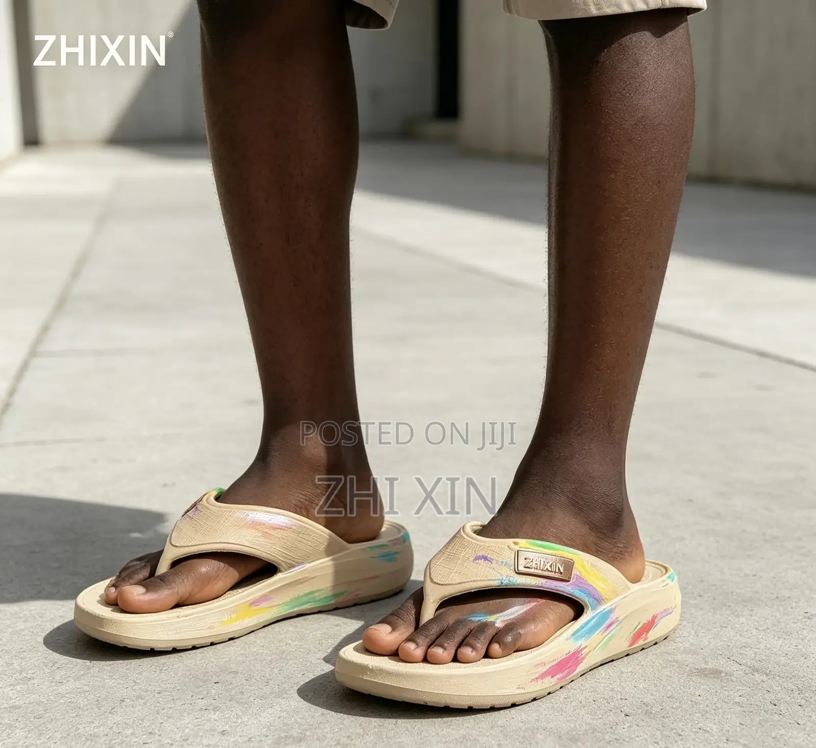 ZHIXIN Model 881A Gradient Printed Flip Flops Size 40–45