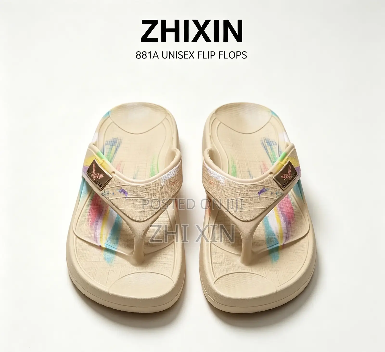 ZHIXIN Model 881A Gradient Printed Flip Flops Size 40–45