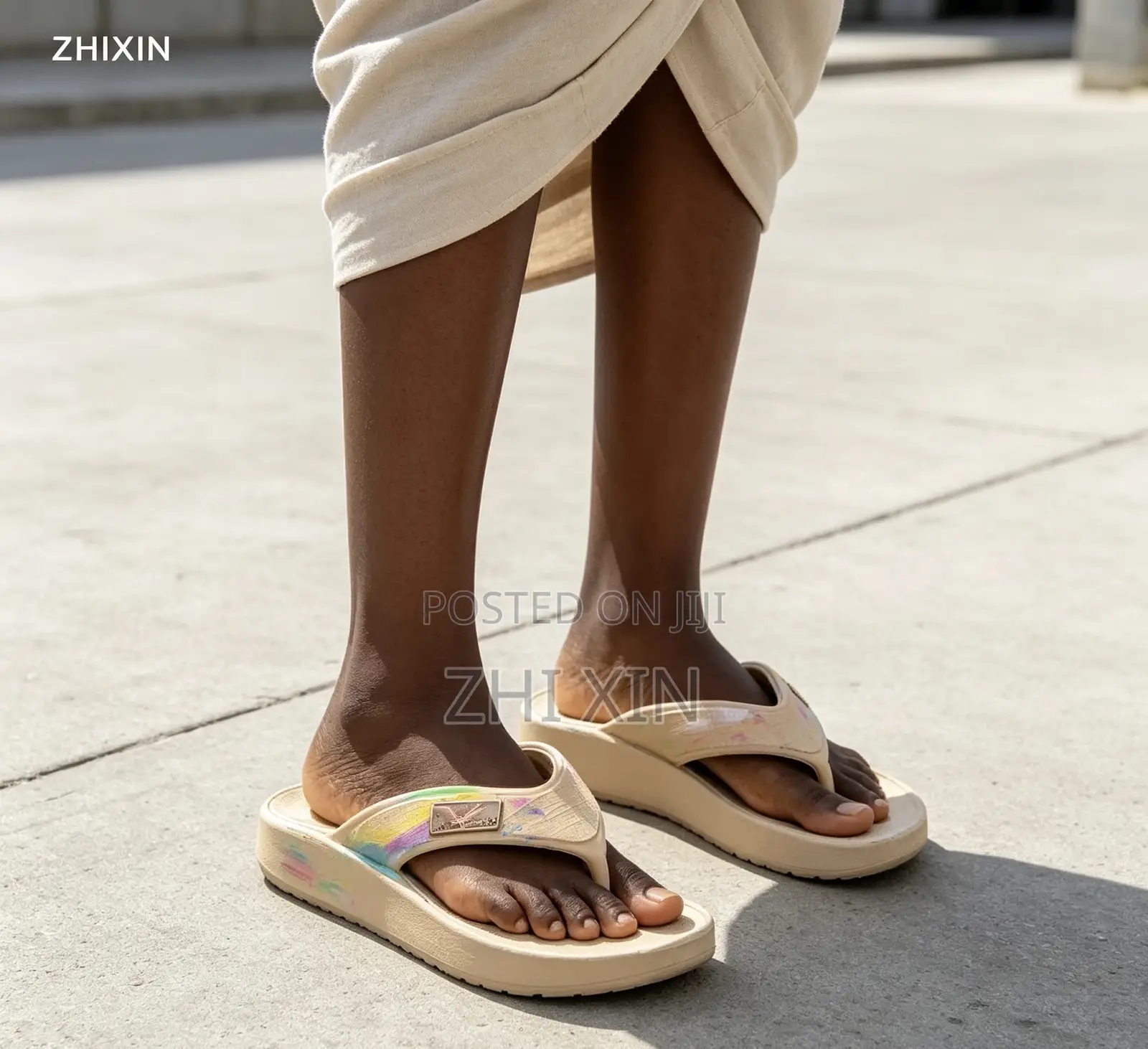 ZHIXIN Model 881A Gradient Printed Flip Flops Size 40–45