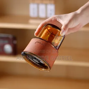 Glass Cup With Straw