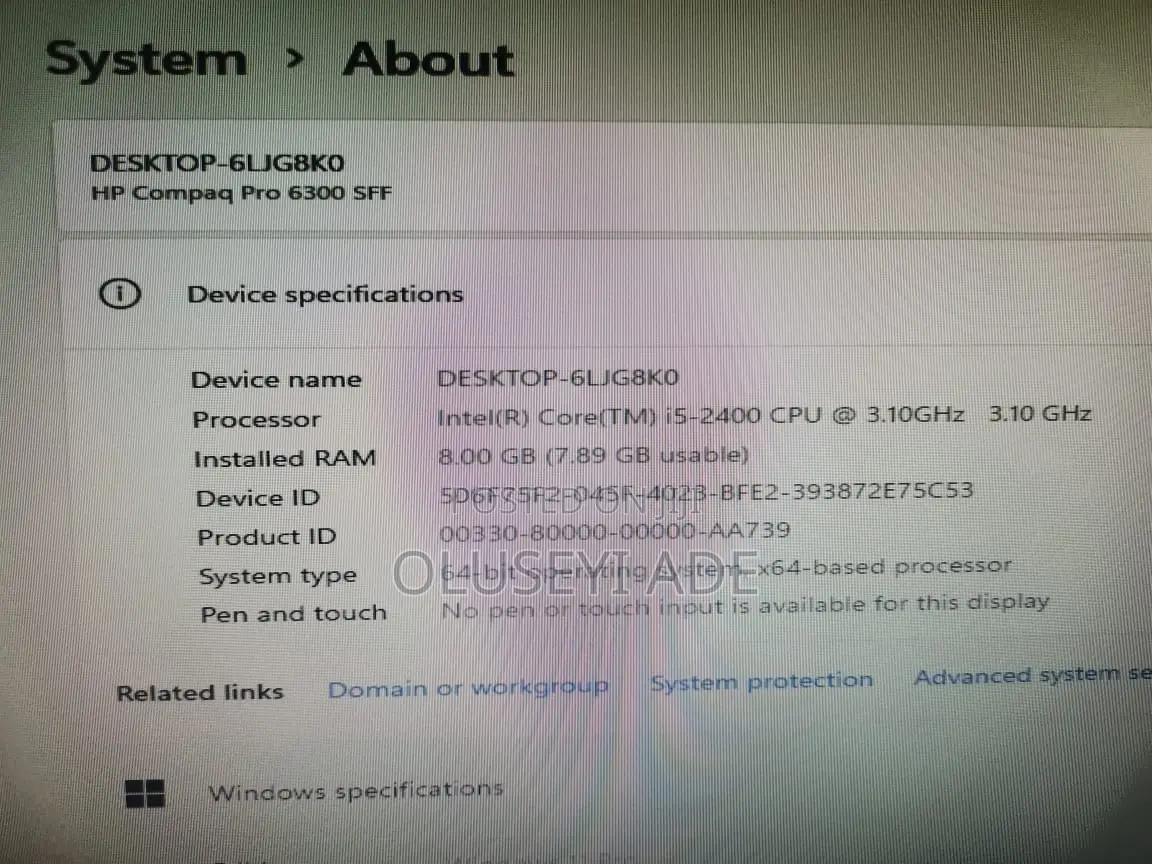 New Desktop Computer HP 8GB Intel Core i5 HDD 500GB