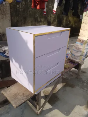 White Mini Chest of Drawers With Three Drawers
