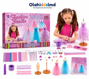 Fashion Studio Dress Design Kit DIY Doll Clothes Craft Girls 6+