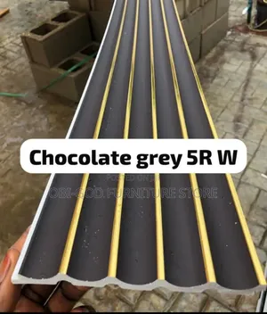 Luxury Decorative PVC Wall Panel With Gold Strips