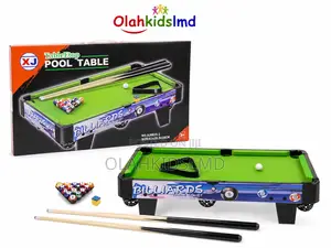 Tabletop Pool Table Billiards Set With Cues Balls Kids 3+ Toy