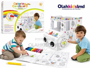 Coloring Cardboard Candy Car DIY Erasable Craft Toy Kids 3+
