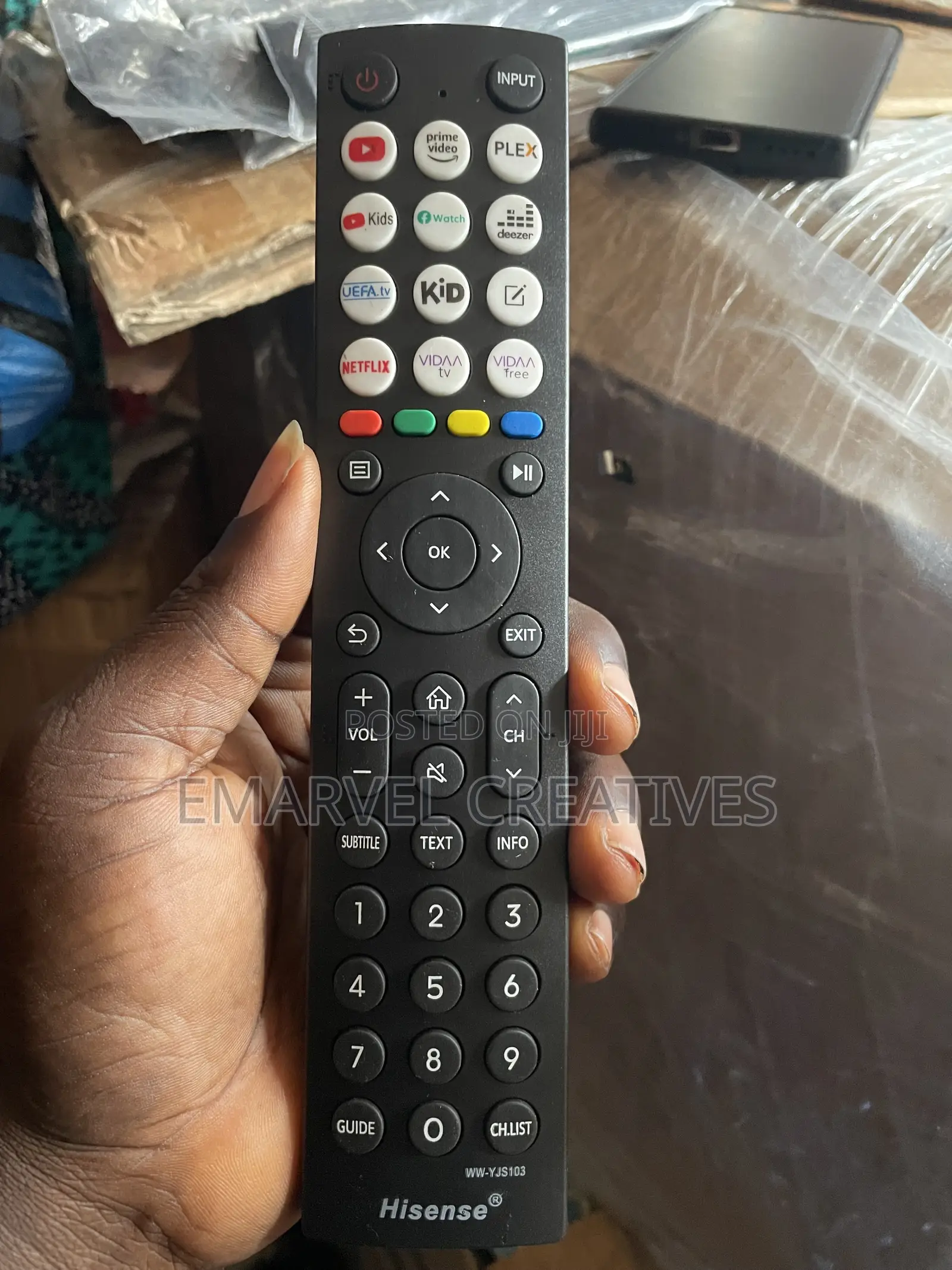 Hisense Smart TV Remote Control Model WW-YJS103