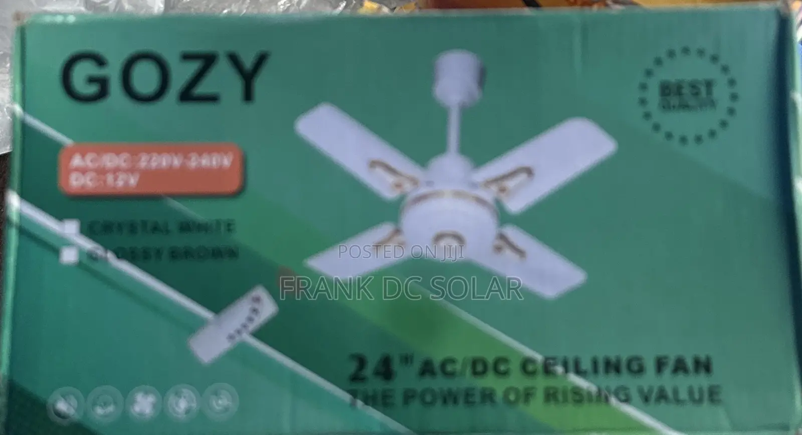 GOZY 24 “AC/Dc Ceiling Fan