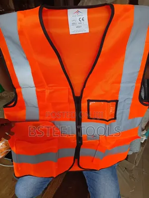 Two-Pocket Reflective Safety Jacket – High Visibility Work Vest