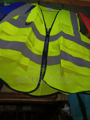 Two-Pocket Reflective Safety Jacket – High Visibility Work Vest