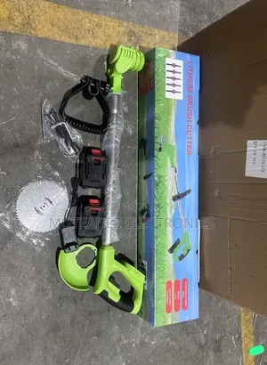 Rechargeable Heavy Duty Grass/Stem Cutter With Tyres and 2 Batteries