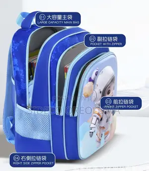 4in1 Trolley School Bag