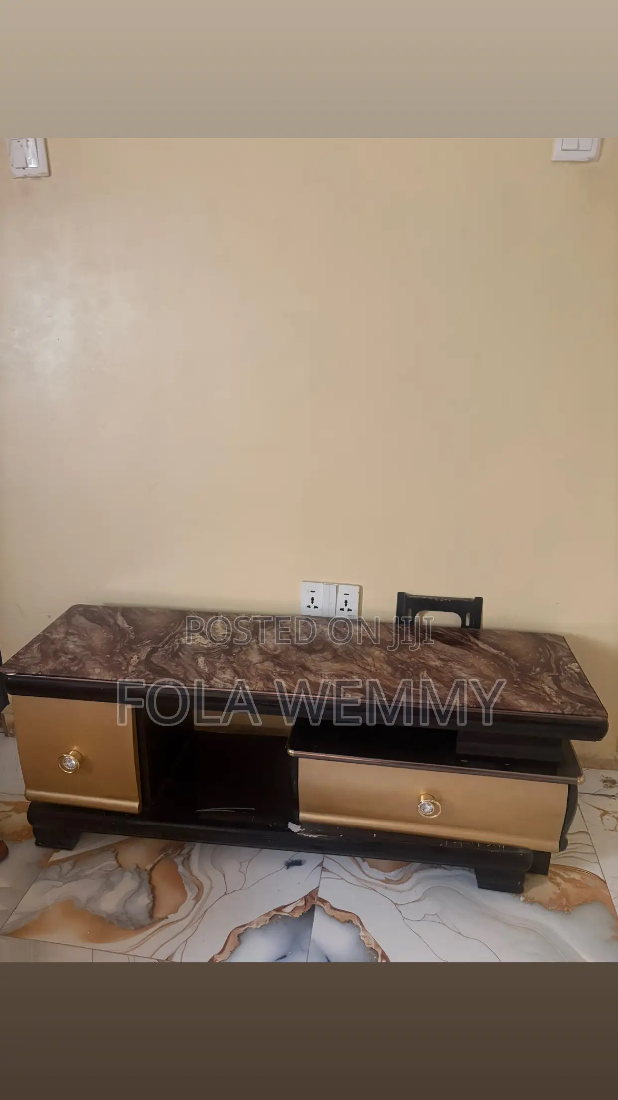 Television Console With Drawers