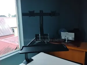 Dual-Monitor Sit-Stand Workstation