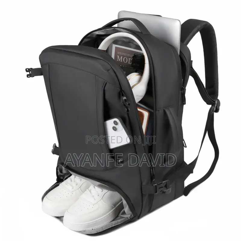 Expandable Travelling Backpack (With-Shoe-Space)