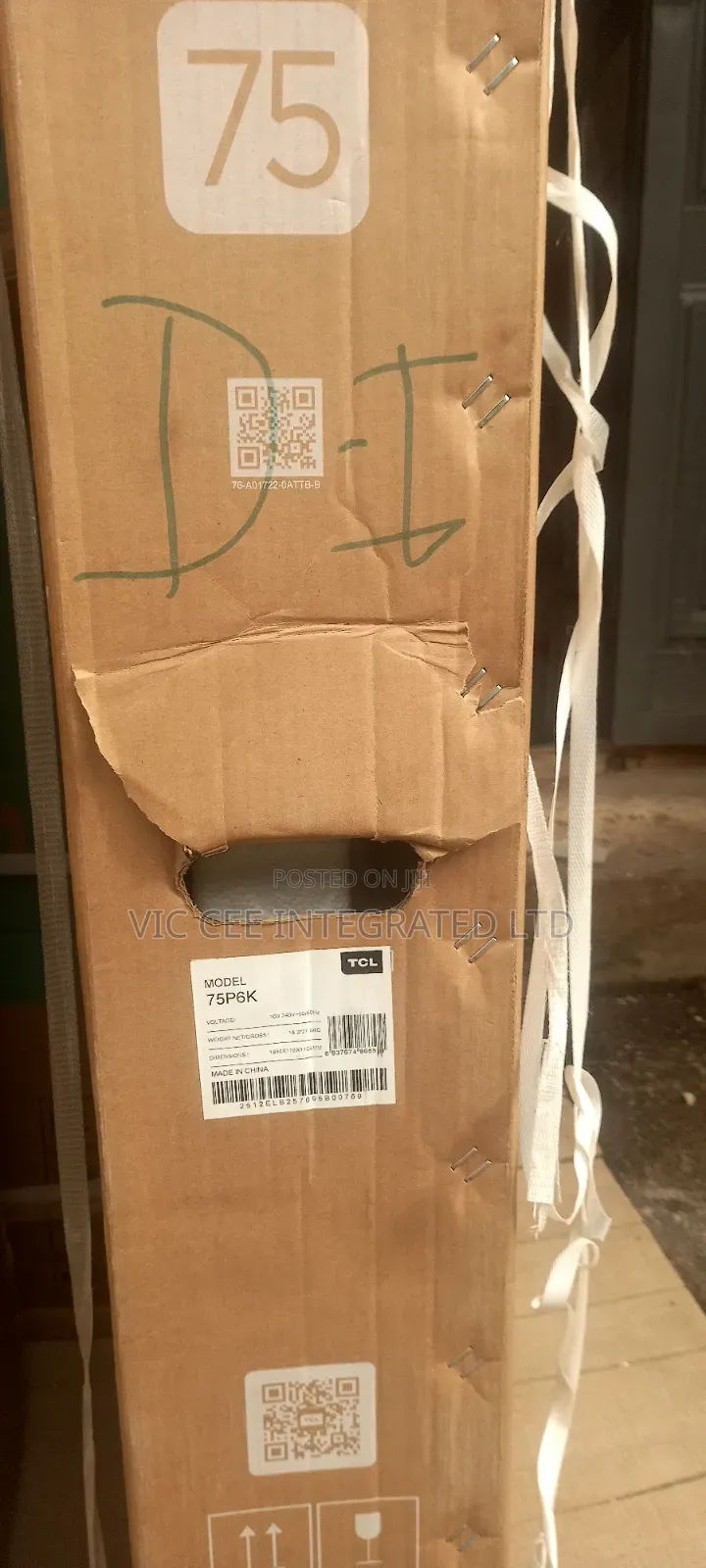 TCL 75"smart TV