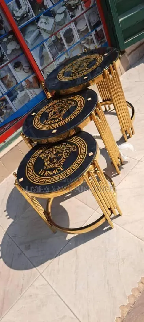Glass Top 3in1 Side Stools
