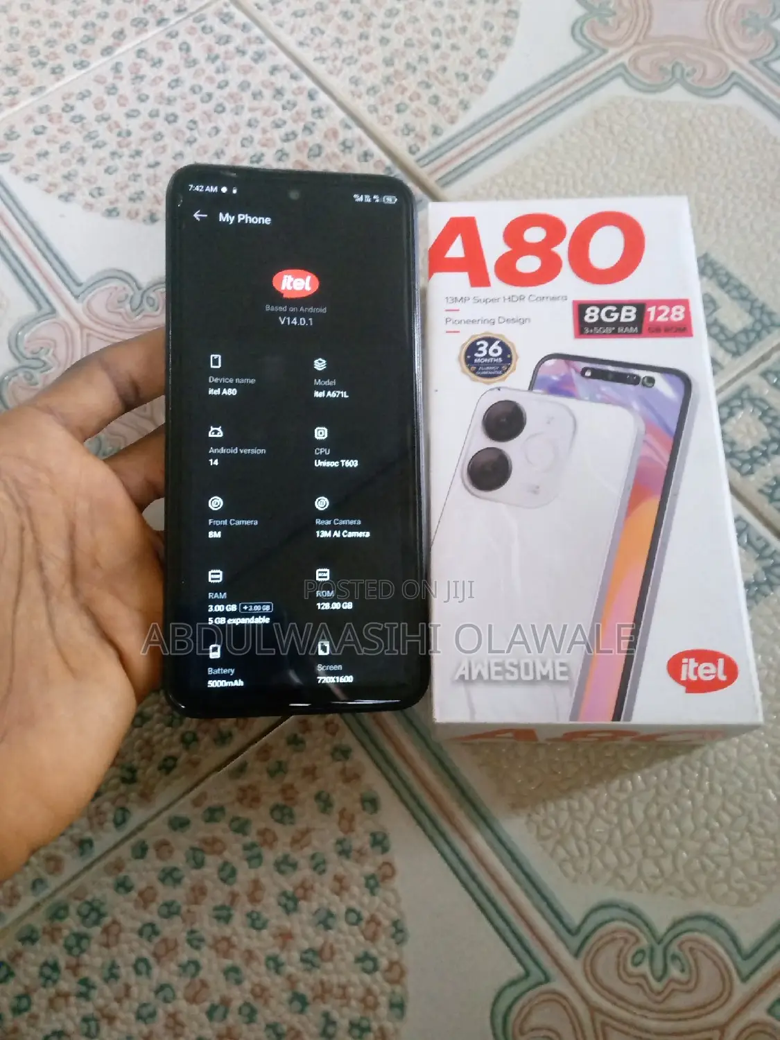 Itel A80 128 GB Black