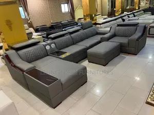 L Shape Sofa Chairs With Single Seater Full Set