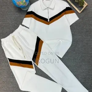 Men’s Casual 2-Piece Tracksuit Set – Premium T-Shirt Joggers