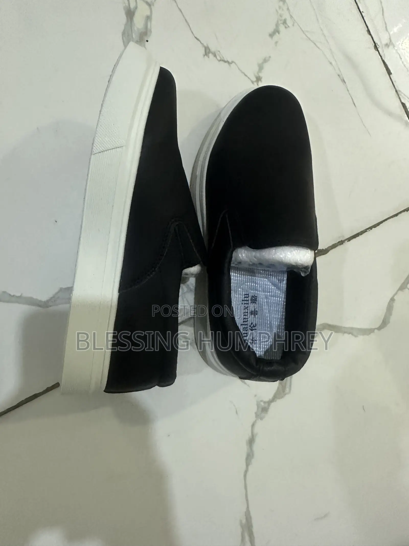 Black Sneakers With White Sole