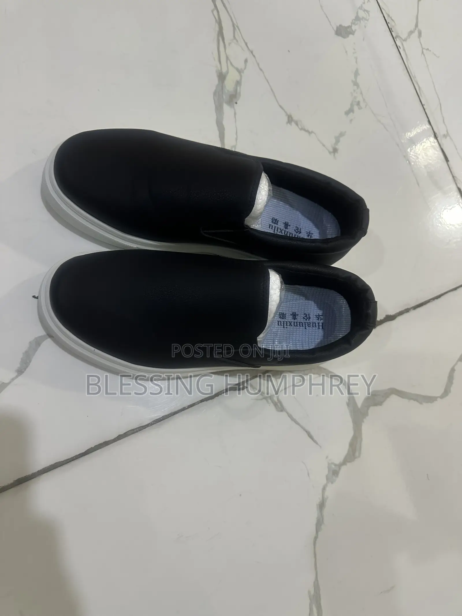 Black Sneakers With White Sole