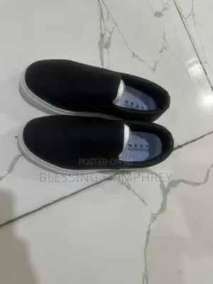 Black Sneakers With White Sole