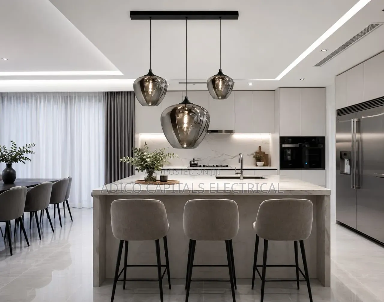 Dinning Drop Glass Light