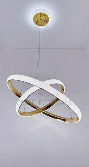 Luxury Interlocking Crystal Ring Pendant Chandelier