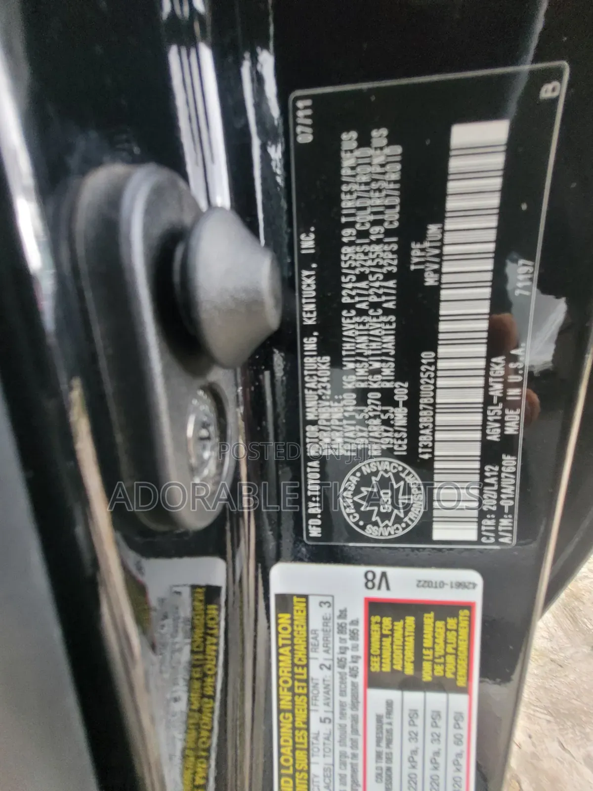 Toyota Venza 2012 Black