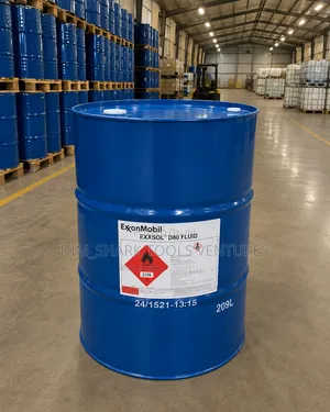 ExxonMobil Exxsol D80 Fluid 209-Liter Blue Industrial Metal Drum