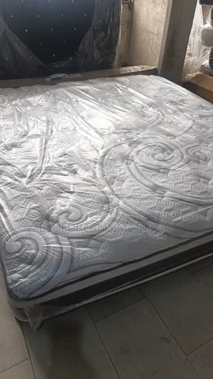 6by6 Spring Mattress With Free Pillows, Bed Cover and Bed Sheets