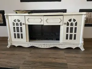 TV Console With Fire Place