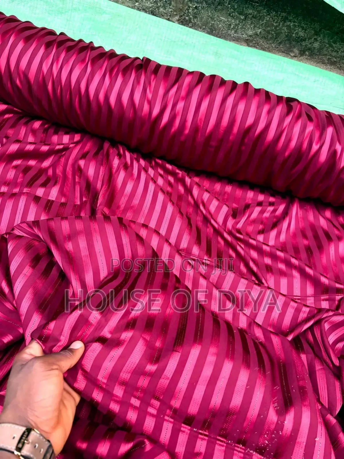 Stripe Senator Fabric Available