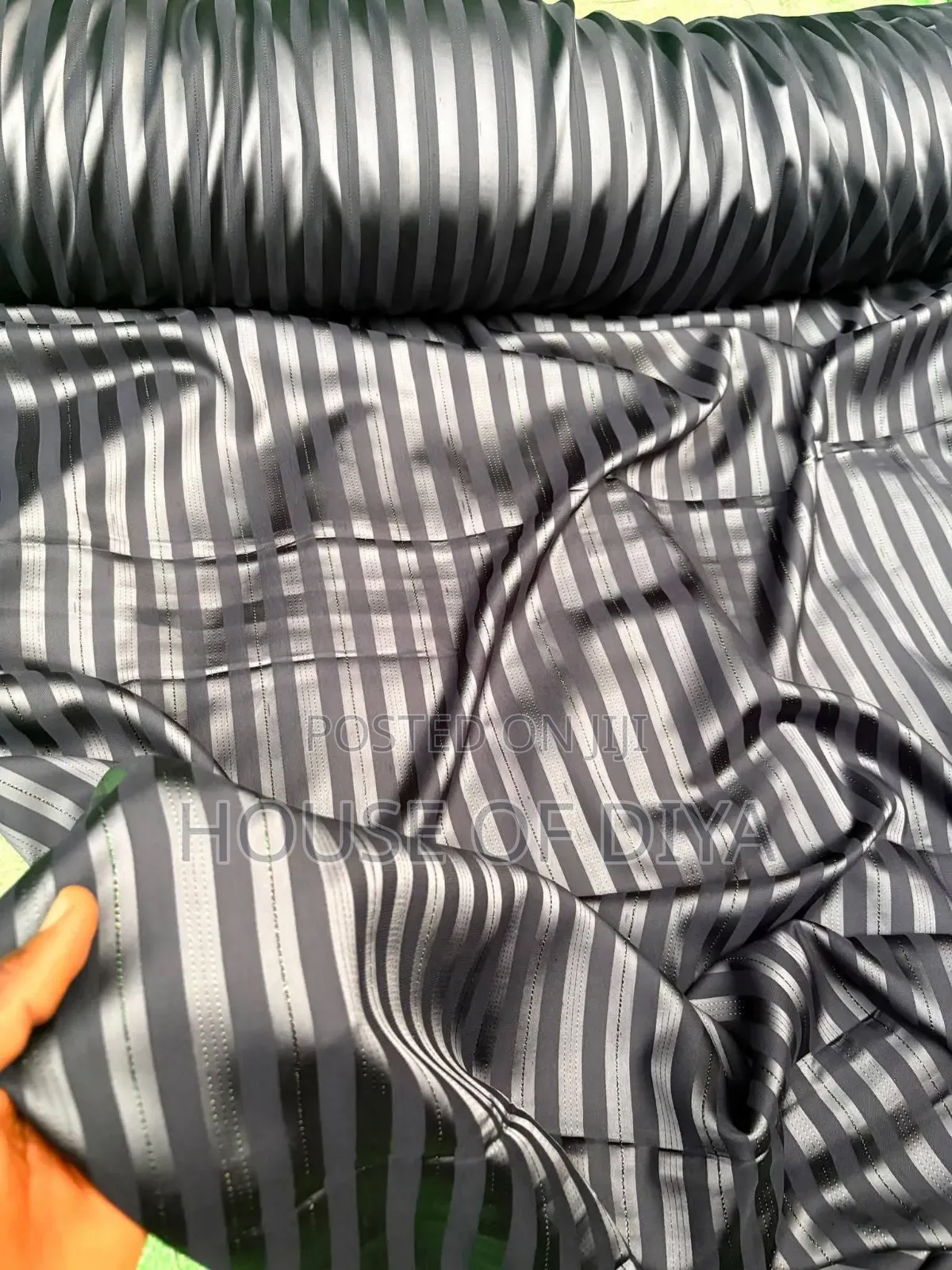 Stripe Senator Fabric Available
