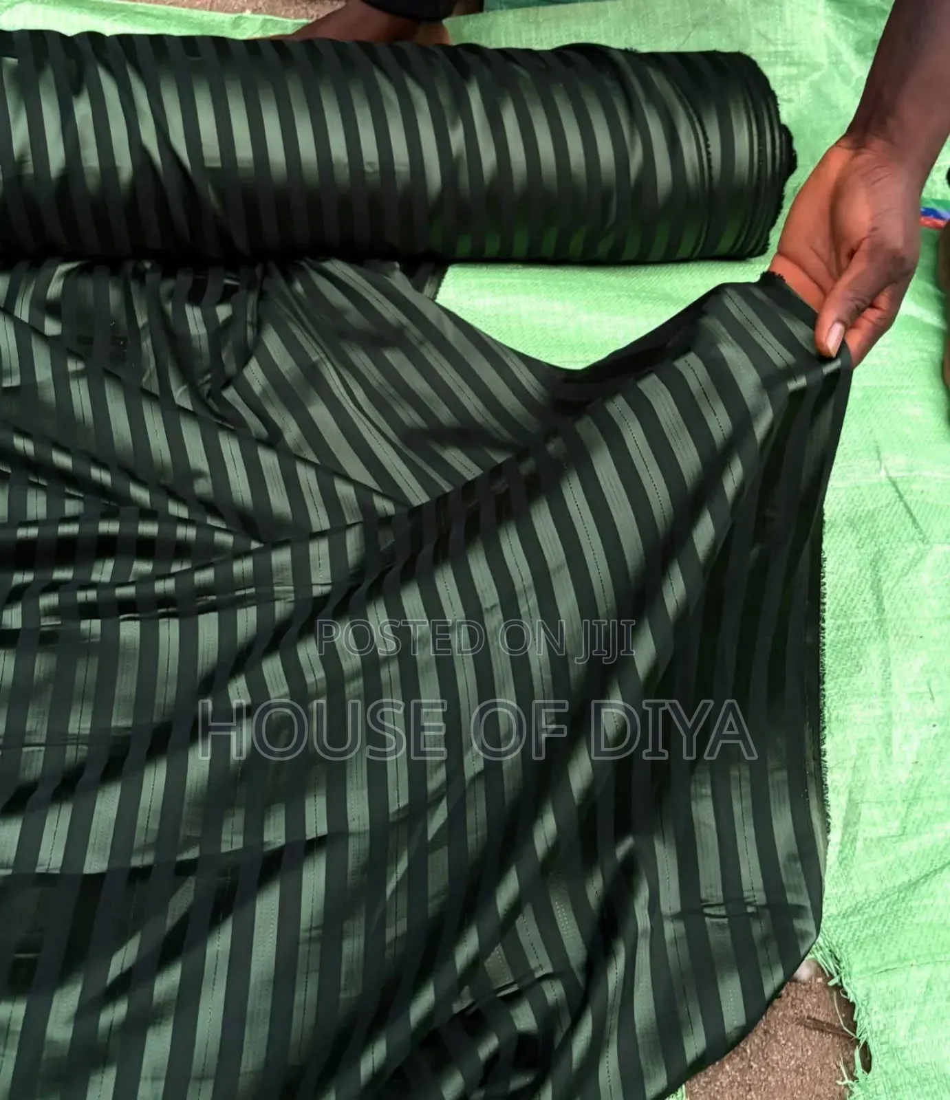 Stripe Senator Fabric Available