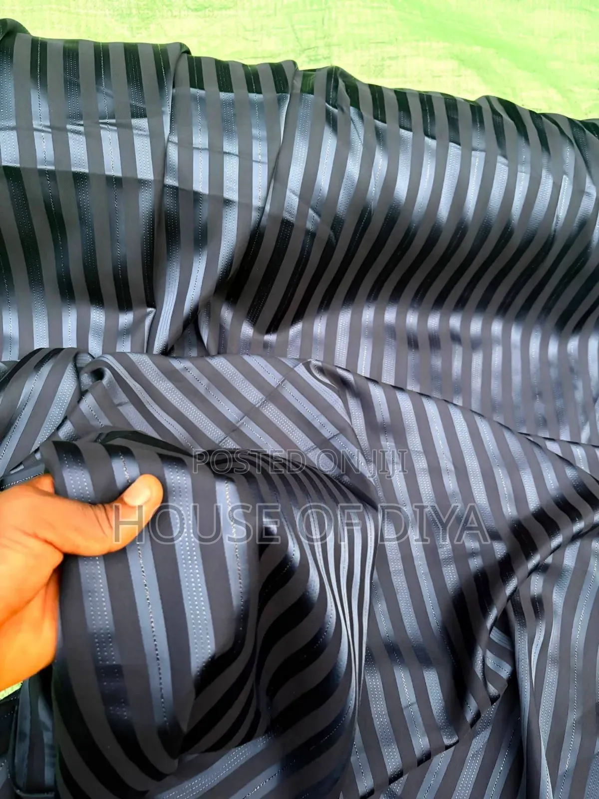 Stripe Senator Fabric Available