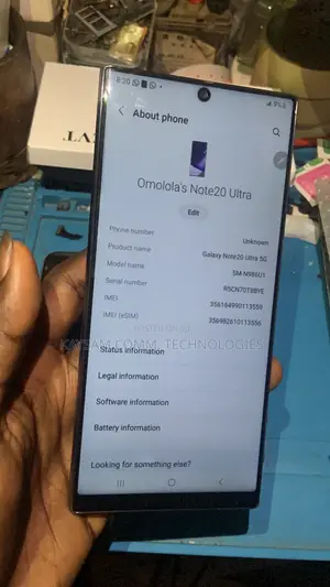Samsung Galaxy Note 20 Ultra 512 GB Black
