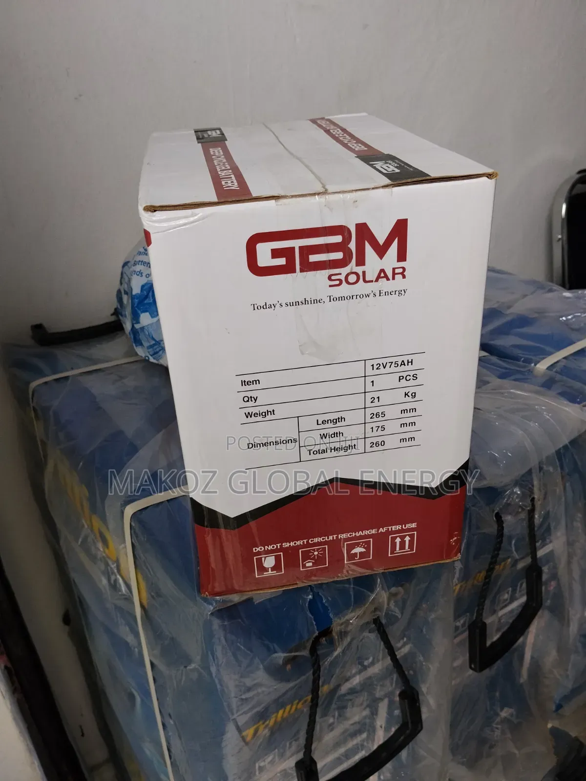 75ah GBM Deep Cycle Gel Battery