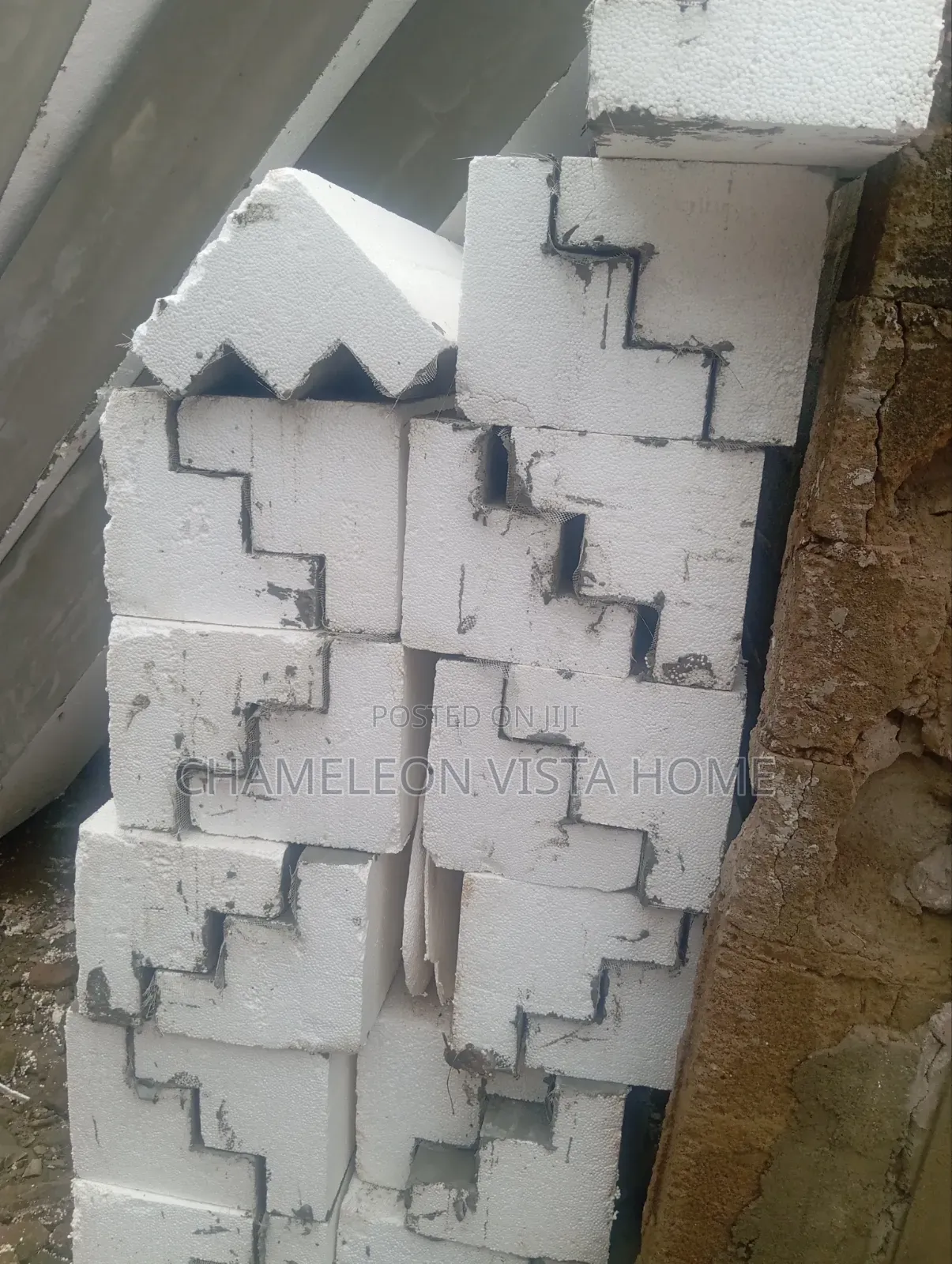 Polystyrene Pop and Parapet, Wall Block Available as Well