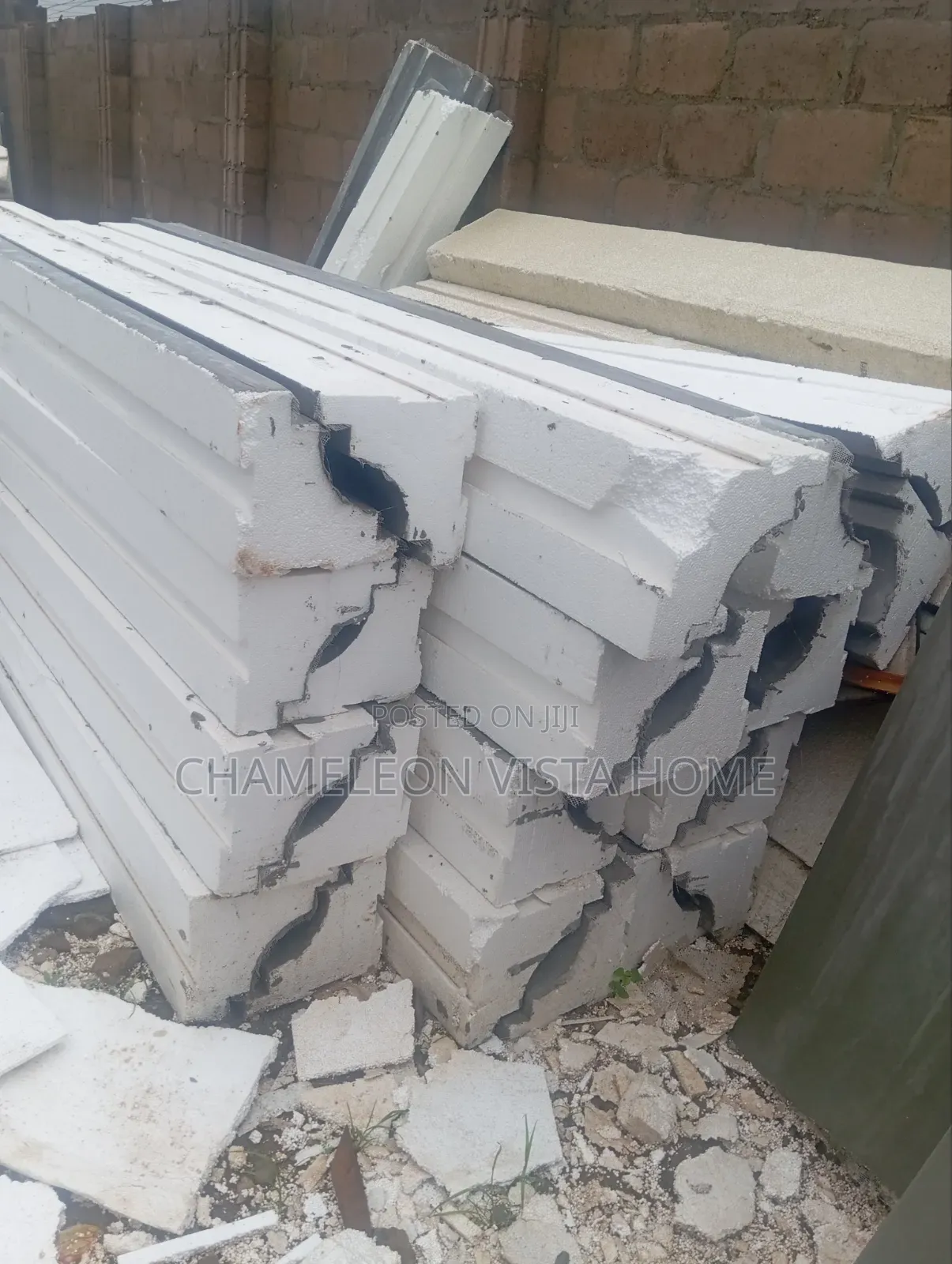 Polystyrene Pop and Parapet, Wall Block Available as Well